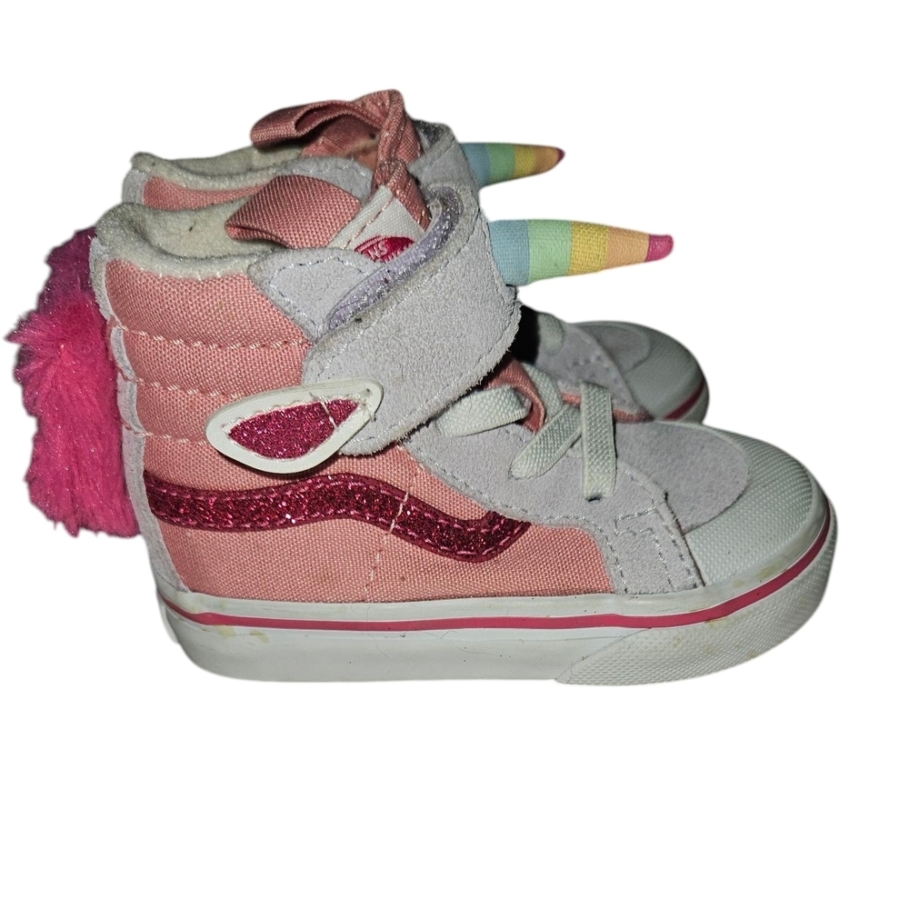 Vans Unicorn Sk8-hi Reissue (unicorn) Sneakers Shoes Pink Icing/lavender Size 5